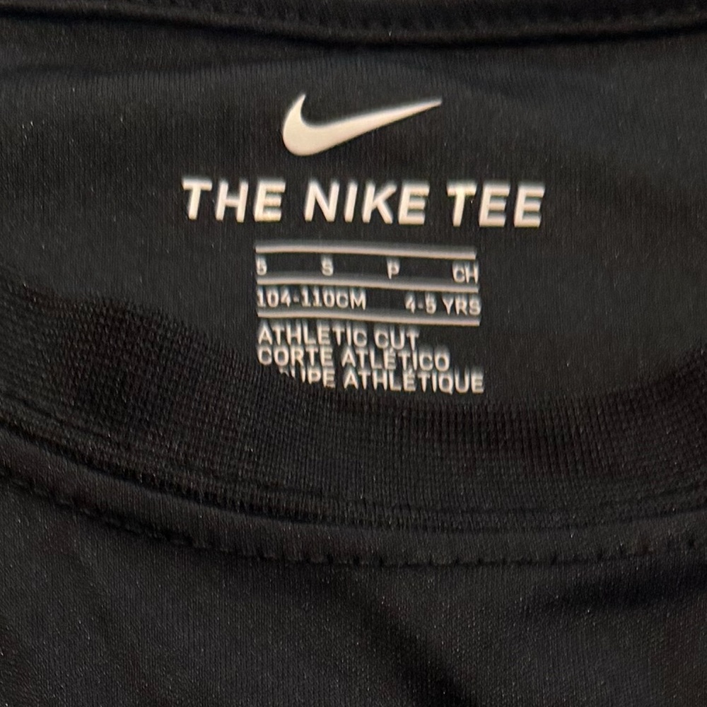 Nike Kids Black Tee with Blue and Red Accents (5) - Picture 4 of 4